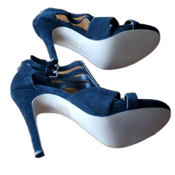 Dolce Vita Sandals Black Suede Gladiator Style Size 10 - Picture 7 of 8